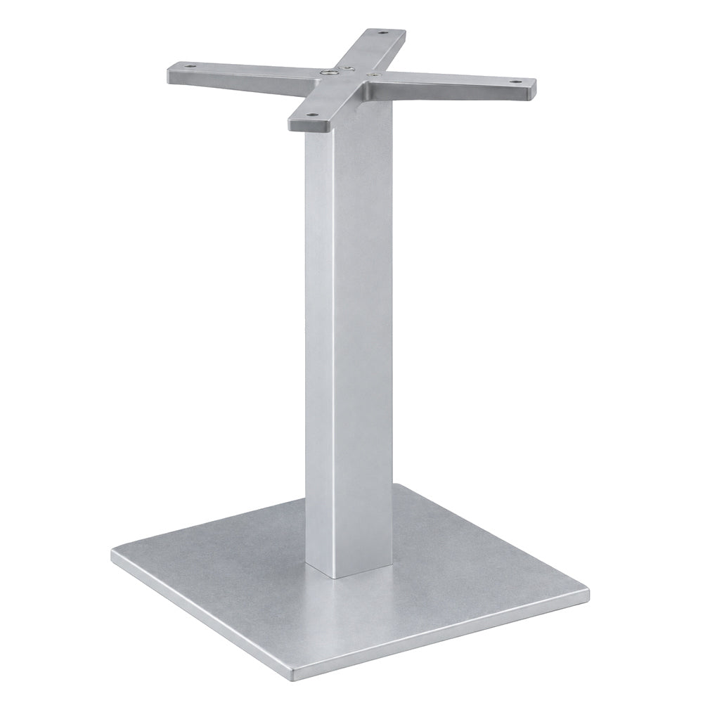 Estructura para Mesa Base Cuadrada 40x40 - LABENZE BASE CUADRADA 40X40 160-07700 - Gris - Acero Galvanizado Recubierto de Tecnopolímero con Columna de Aluminio Anodizado