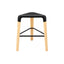 Taburete para Hotel - INFINITI PICAPAU STOOL H46.5 - Varios Colores - Asiento de Polipropileno y Estructura de Madera