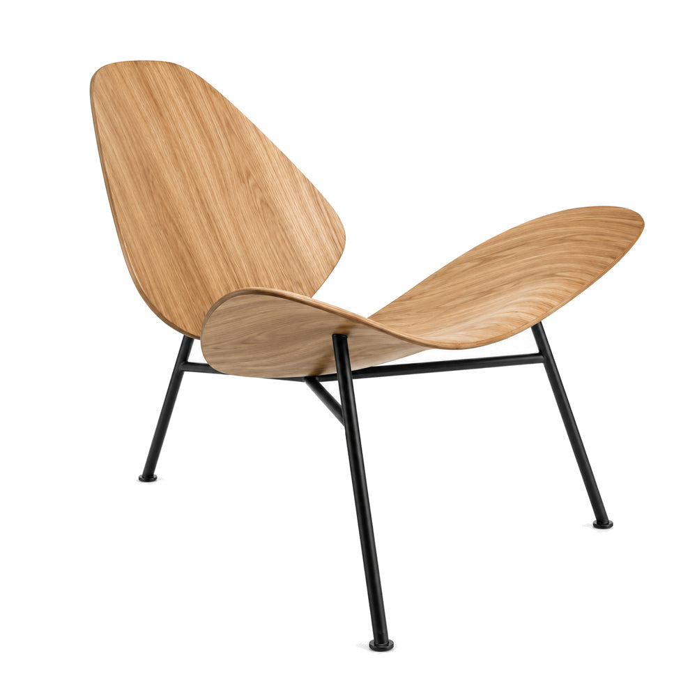 Silla Ocasional para Oficina CEO - INFINITI KRAM -  Asiento y Respaldo en Madera Estructura Metal