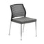 Silla Comercial con Respaldo Flexible para Restaurante - INFINITI HALL 100-05100 - Varios Colores - Asiento Tapizado con 4 Patas en Acero Gris o Cromo