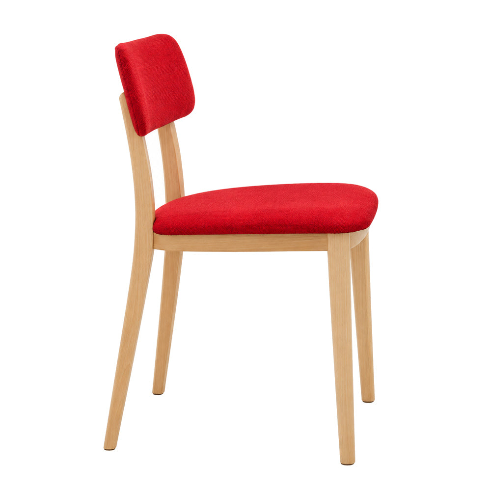 Silla Comercial para Bistró - INFINITI PORTA VENEZIA - Varios Colores - Asiento y Respaldo en Polipropileno Base de Madera
