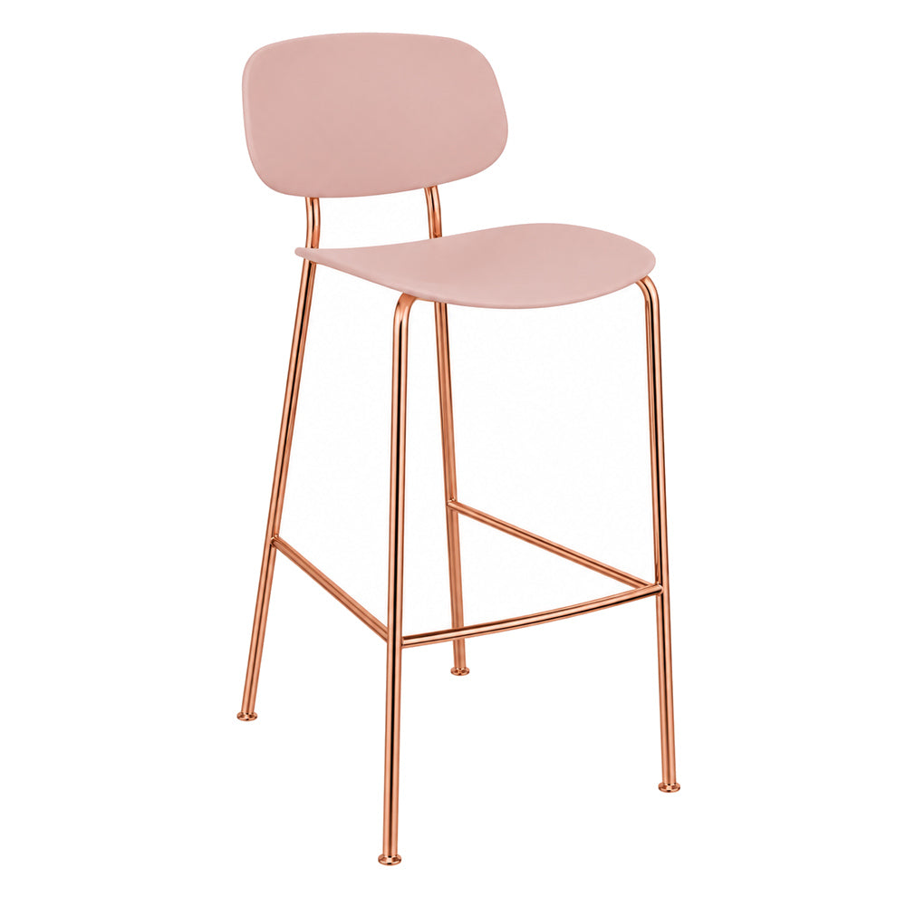 Banco Bajo para Bistró - INFINITI TONDINA POP - Varios Colores - Asiento y Respaldo en Polipropileno