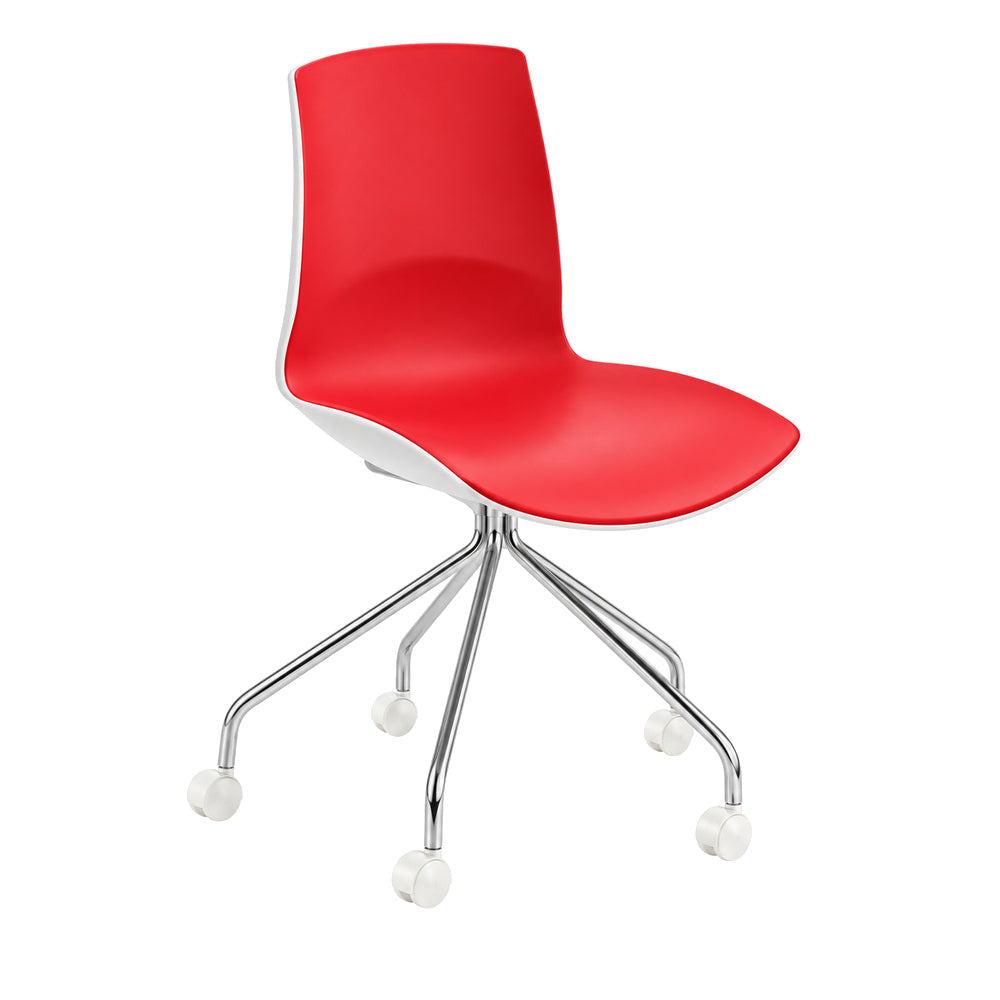 Silla de Oficina Visita - INFINITI NOW RODAJAS - Sin Brazos - Asiento y Respaldo en Polipropileno