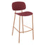 Banco Alto para Bar - INFINITI TONDINA POP - Varios Colores - Asiento y Respaldo en Polipropileno