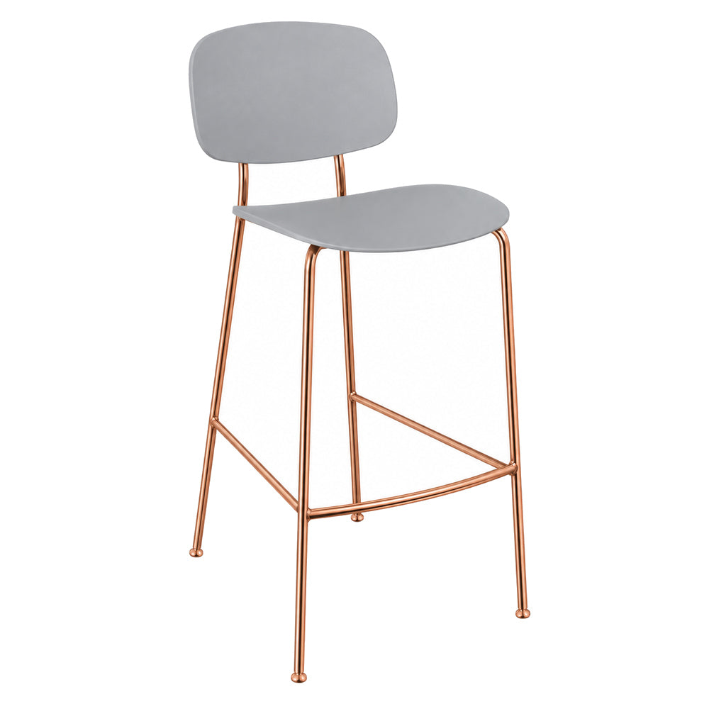 Banco Bajo para Bistró - INFINITI TONDINA POP - Varios Colores - Asiento y Respaldo en Polipropileno