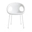 Silla Comercial para cafetería Cafetería - LABENZE DROP 155-15030 - Blanco - Tubular Acero Blanco