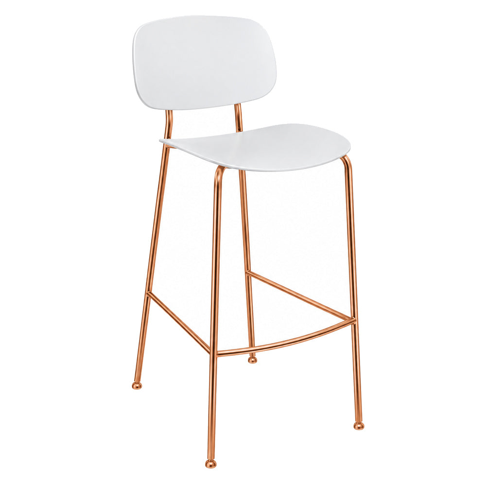 Banco Bajo para Bistró - INFINITI TONDINA POP - Varios Colores - Asiento y Respaldo en Polipropileno