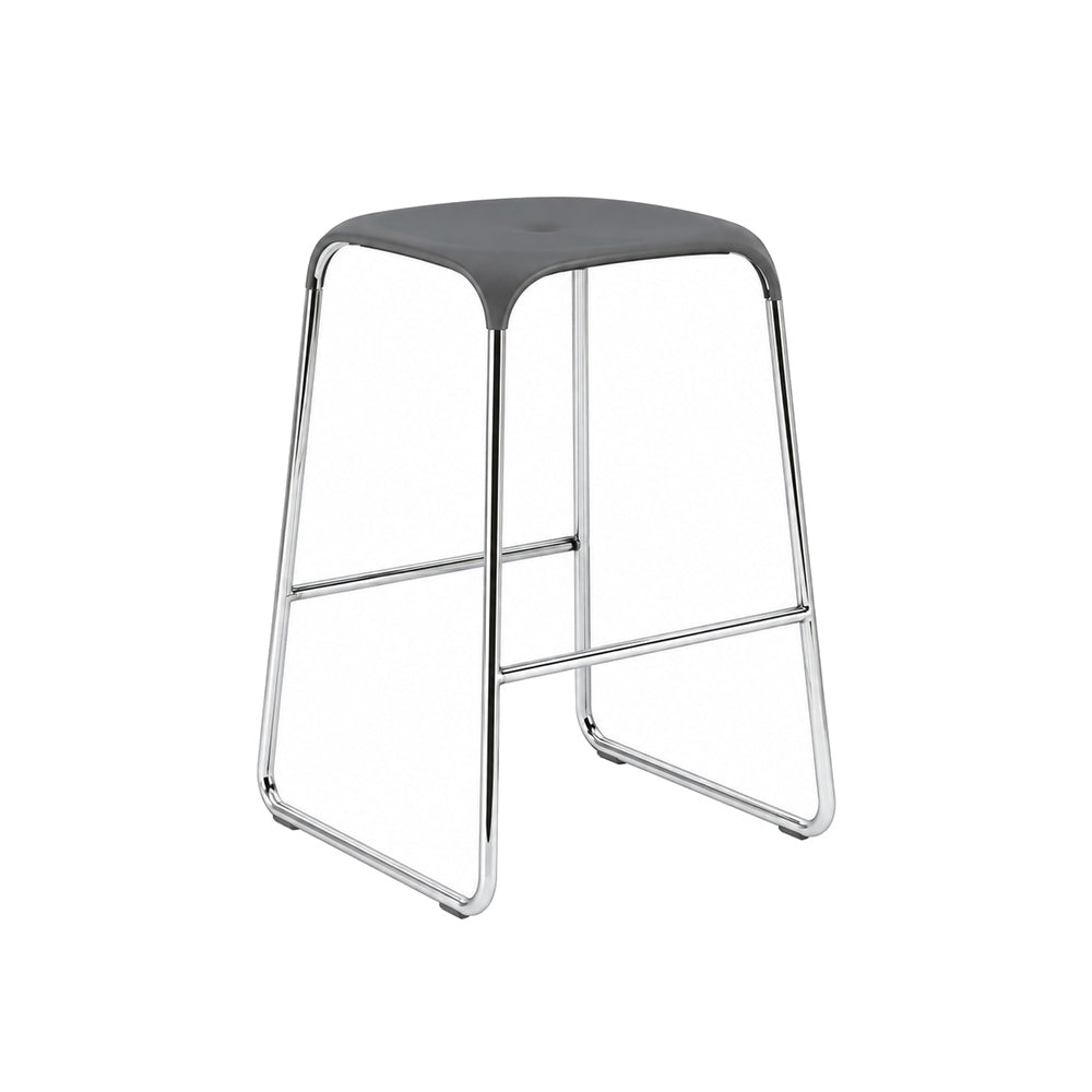 Banco Bajo para Desayunador - INFINITI BOBO - Varios Colores - Estructura Acero y Asiento en Polipropileno