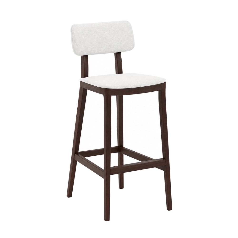 Banco Bajo para Barra - INFINITI PORTA VENEZIA - Varios Colores - Asiento y Respaldo en Polipropileno Base de Madera