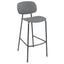 Banco Alto para Bar - INFINITI TONDINA POP - Varios Colores - Asiento y Respaldo en Polipropileno