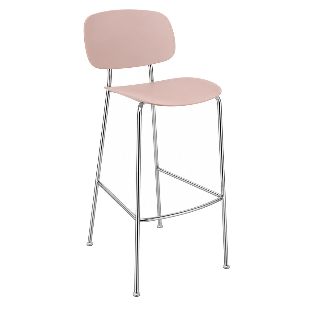 Banco Bajo para Bistró - INFINITI TONDINA POP - Varios Colores - Asiento y Respaldo en Polipropileno