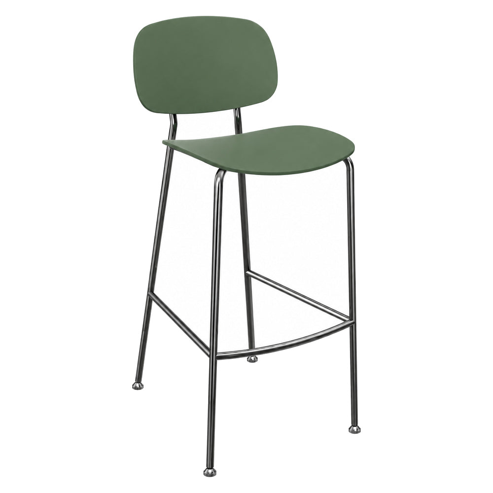 Banco Alto para Bar - INFINITI TONDINA POP - Varios Colores - Asiento y Respaldo en Polipropileno
