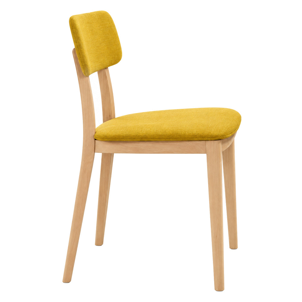 Silla Comercial para Bistró - INFINITI PORTA VENEZIA - Varios Colores - Asiento y Respaldo en Polipropileno Base de Madera