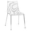 Silla Comercial Reciclable para Restaurante y Cafetería - LABENZE WAVE 155-08620 - Varios Colores - Tecnopolímero Co-estampado Reciclable Combinado con Transparente