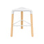 Taburete para Hotel - INFINITI PICAPAU STOOL H46.5 - Varios Colores - Asiento de Polipropileno y Estructura de Madera