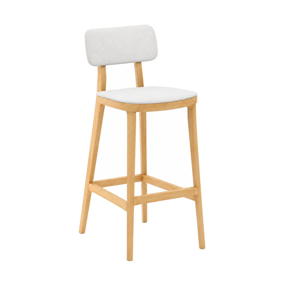 Banco Bajo para Barra - INFINITI PORTA VENEZIA - Varios Colores - Asiento y Respaldo en Polipropileno Base de Madera