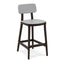 Banco Alto para Bar - INFINITI PORTA VENEZIA - Varios Colores - Asiento y Respaldo en Polipropileno Base de Madera