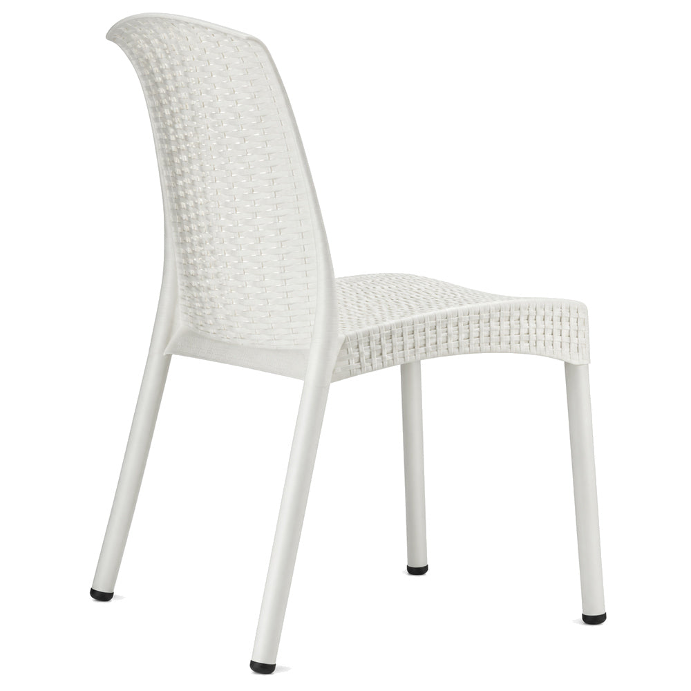 Silla Diseño Tejido - LABENZE OLIMPIA 155-08550 - Blanco - Estructura Aluminio Cubierta