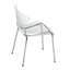 Silla Comercial para Comedor y Restaurante - INFINITI GLOSSY 110-12200 - Varios Colores - Monocasco en Policarbonato de Una Sola Pieza con Estructura Cromada
