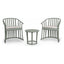 Set Comercial para Terraza 2 Sillones con Cojines y Mesa - RESOL RAFF - Varios Colores - Fibra de Vidrio