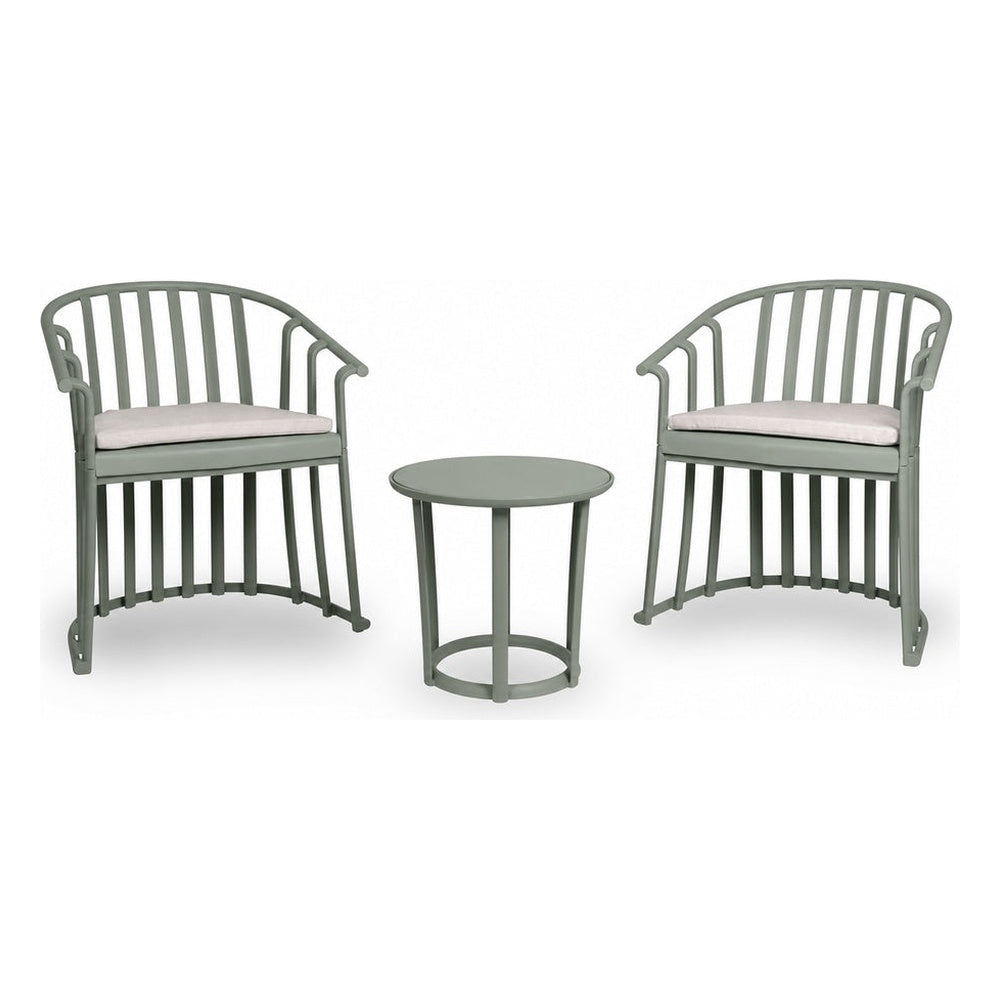 Set Comercial para Terraza 2 Sillones con Cojines y Mesa - RESOL RAFF - Varios Colores - Fibra de Vidrio
