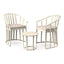 Set Comercial para Terraza 2 Sillones con Cojines y Mesa - RESOL RAFF - Varios Colores - Fibra de Vidrio