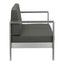 Sofá de Terraza para Club de Playa 2 Plazas - ZUO COSMOPOLITAN - Gris Oscuro - Asiento y Respaldo Tapizados con Tela para Exterior