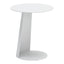 Mesa Auxiliar de Terraza para Áreas de Estar - ZUO SUNNY ISLES - Blanco - Estructura y Cubierta en Aluminio con Recubrimiento en Polvo