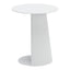 Mesa Auxiliar de Terraza para Áreas de Estar - ZUO SUNNY ISLES - Blanco - Estructura y Cubierta en Aluminio con Recubrimiento en Polvo