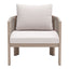 Sillón de Terraza para Spa - ZUO REBEL - Beige - Asiento y Respaldo Tapizados con Tela para Exterior