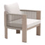 Sillón de Terraza para Spa - ZUO REBEL - Beige - Asiento y Respaldo Tapizados con Tela para Exterior