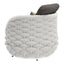 Sillón de Terraza para Zona de Jardín - ZUO CORAL REEF - Gris - Asiento y Respaldo Tapizados con Tela para Exterior