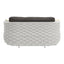 Love Seat de Terraza para Cafetería 2 Plazas - ZUO CORAL REEF - Gris - Asiento y Respaldo Tapizados con Tela para Exterior