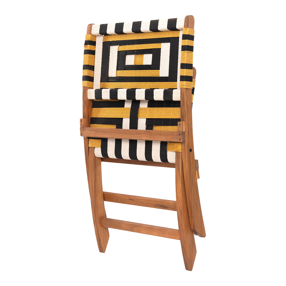 Silla para Hotel y Terraza - ZUO SUNBEAM LOUNGE - Multicolor - Asiento y Respaldo en Ratán Sintético Tejido