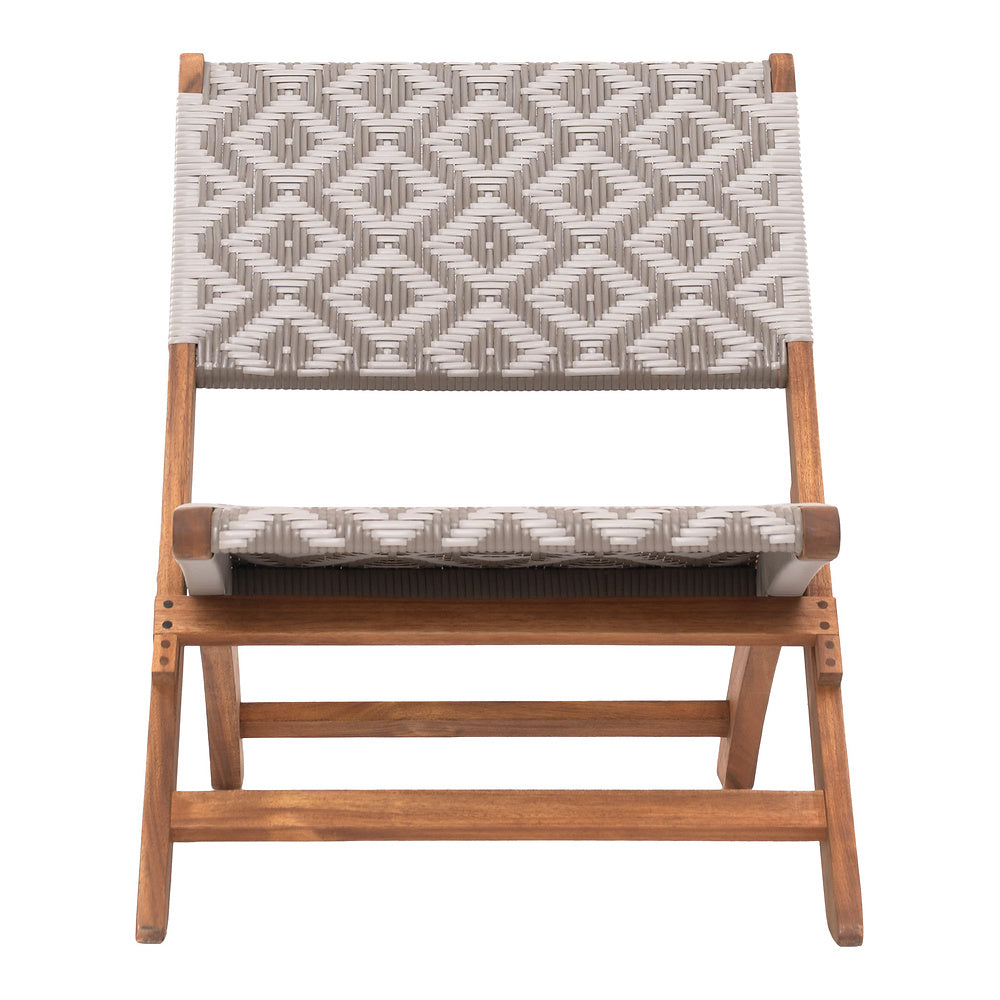 Silla para Terraza y Alberca - ZUO TIDE LOUNGE - Multicolor - Asiento y Respaldo en Ratán Sintético Tejido