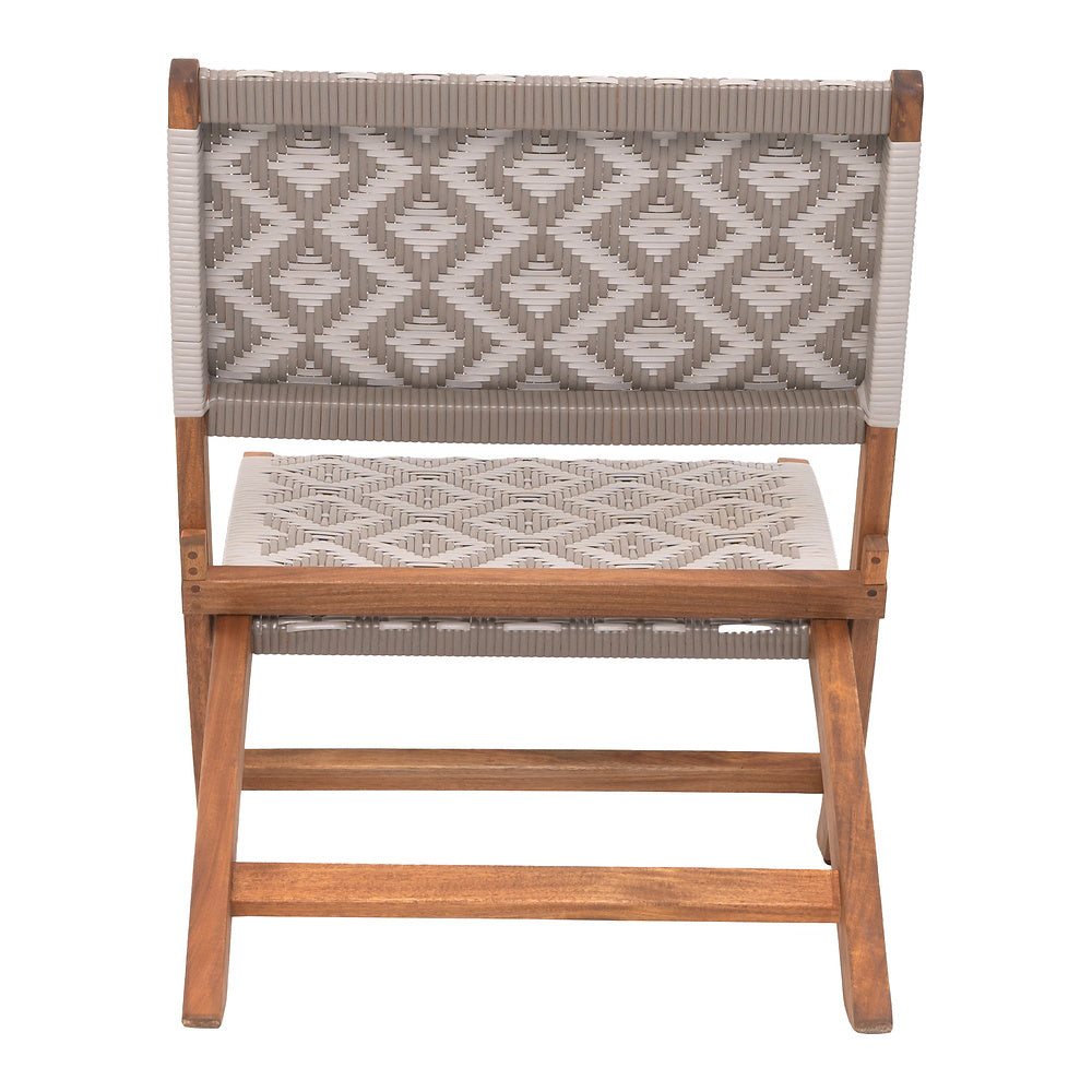 Silla para Terraza y Alberca - ZUO TIDE LOUNGE - Multicolor - Asiento y Respaldo en Ratán Sintético Tejido