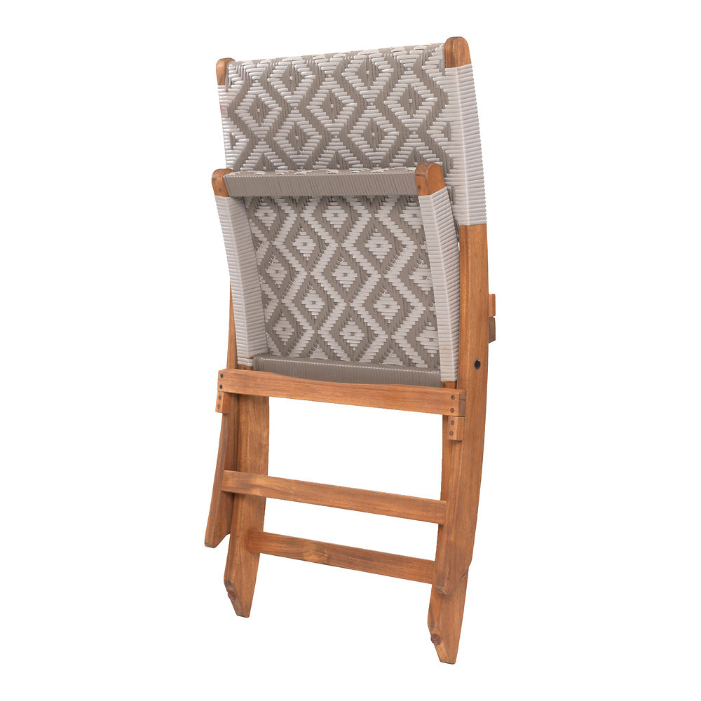 Silla para Terraza y Alberca - ZUO TIDE LOUNGE - Multicolor - Asiento y Respaldo en Ratán Sintético Tejido