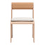Silla para Jardín y Terraza - ZUO ISLAND - Blanco - Asiento y Respaldo Tapizados con Tela para Exterior