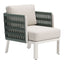 Sillón de Terraza para Spa - ZUO BRIDGEHAMPTON - Blanco - Asiento y Respaldo Tapizados con Tela para Exterior
