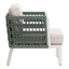 Sillón de Terraza para Spa - ZUO BRIDGEHAMPTON - Blanco - Asiento y Respaldo Tapizados con Tela para Exterior