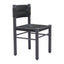 Silla para Restaurante y Jardín - ZUO ISKA - Varios Colores - Asiento y Respaldo en Ratán Sintético Tejido - Negro