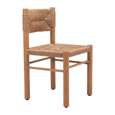 Silla para Restaurante y Jardín - ZUO ISKA - Varios Colores - Asiento y Respaldo en Ratán Sintético Tejido - Natural
