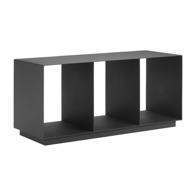 Mesa de Centro para Terraza y Restaurante - ZUO KOKOS - Gris Carbón - Estructura y Cubierta en Aluminio con Recubrimiento en Polvo
