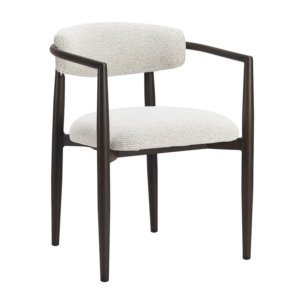 Silla para Cafetería y Terraza - ZUO MIDORI - Blanco - Asiento y Respaldo Tapizados con Tela para Exterior