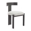 Silla para Terraza y Alberca - ZUO TIANA - Varios Colores - Asiento y Respaldo Tapizados con Tela para Exterior - Negro y Beige