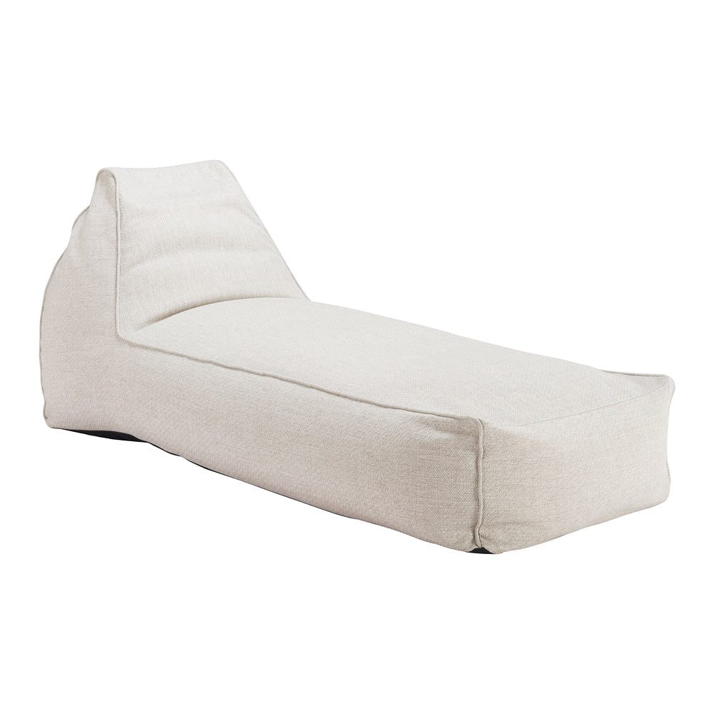 Camastro de Intemperie para Roof Garden - ZUO KALM - Beige - Asiento y Respaldo Tapizados con Tela para Exterior
