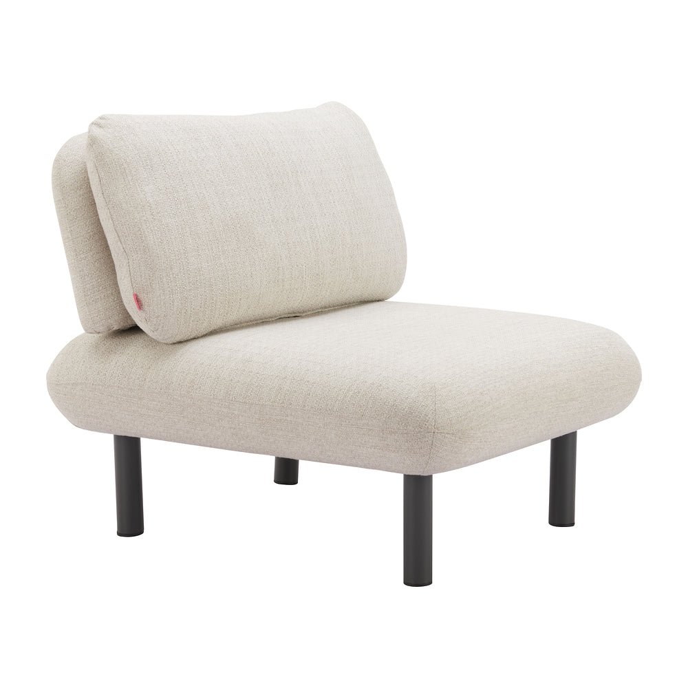 Sillón de Terraza para Hotel - ZUO APERTO - Beige - Asiento y Respaldo Tapizados con Tela para Exterior