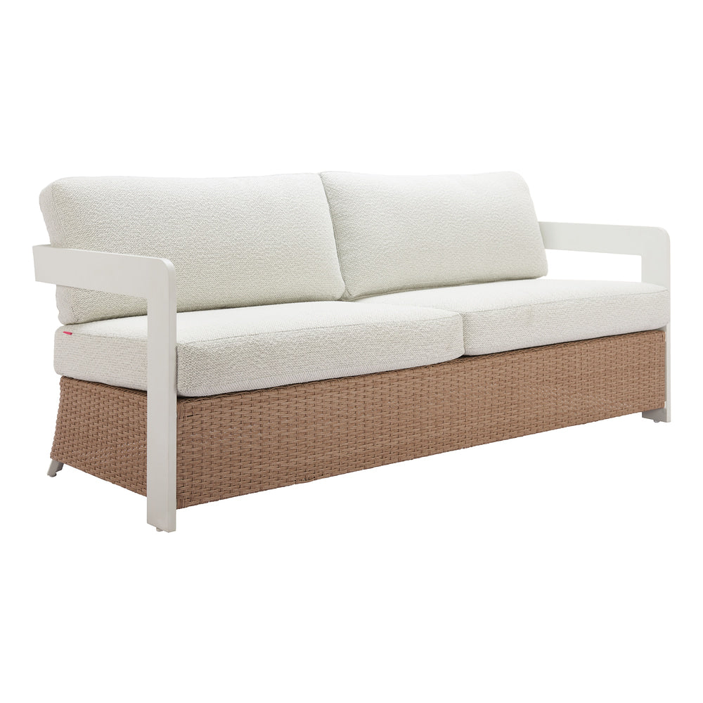 Sofá de Terraza para Áreas de Estar 2 Plazas - ZUO GELO - Varios Colores - Asiento y Respaldo Tapizados con Tela para Exterior