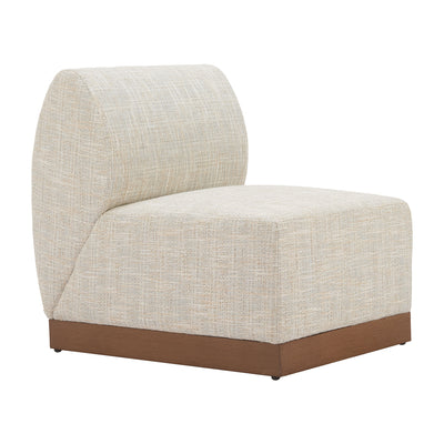 Silla para Restaurante y Jardín - ZUO CHRISTY - Beige - Asiento y Respaldo Tapizados con Tela para Exterior