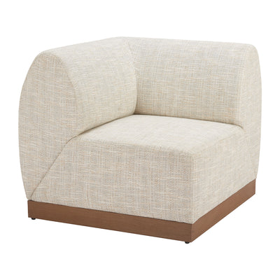 Silla para Restaurante y Jardín - ZUO CHRISTY CORNER - Beige - Asiento y Respaldo Tapizados con Tela para Exterior